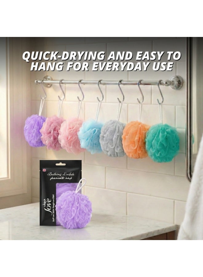 Jove Bath Loofah Sponge – Soft & Gentle Exfoliating Shower Puff for Body Cleansing - Image 2